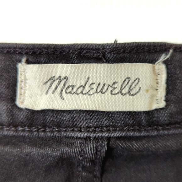 Madewell Roadtripper Classic High Waisted Ankle Cropped Skinny Jeans Black 26 - Picture 8 of 16